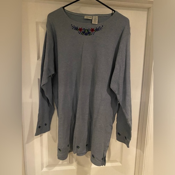 Cabin Creek Long Sleeve Top 1X - Picture 1 of 6